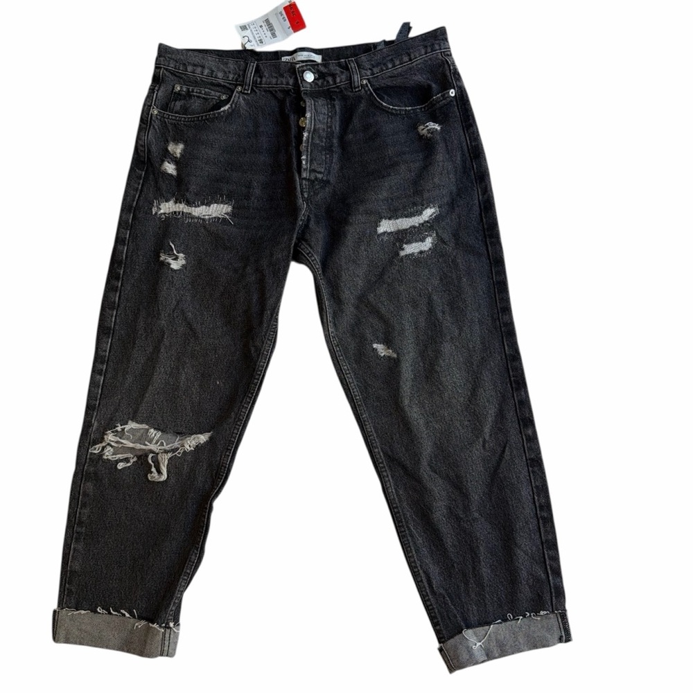 Men’s Zara Distressed Black Jeans